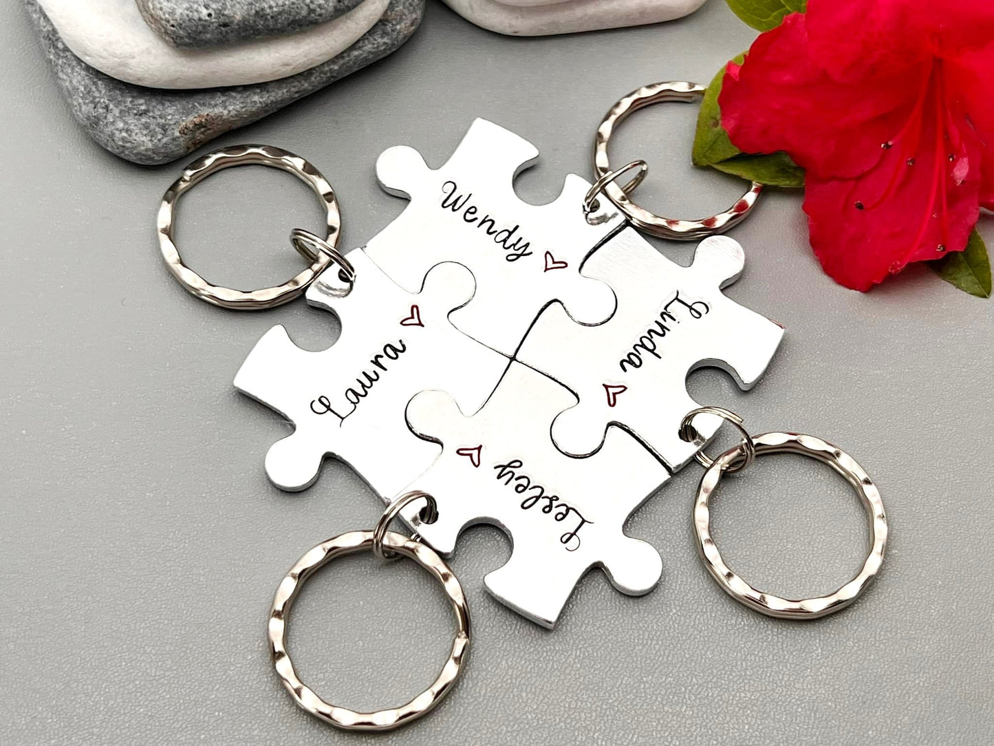 Best Friends Puzzle Keyring