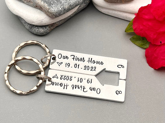 'Our First Home' Keyring Set