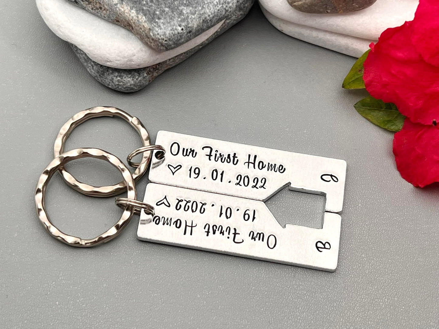 'Our First Home' Keyring Set