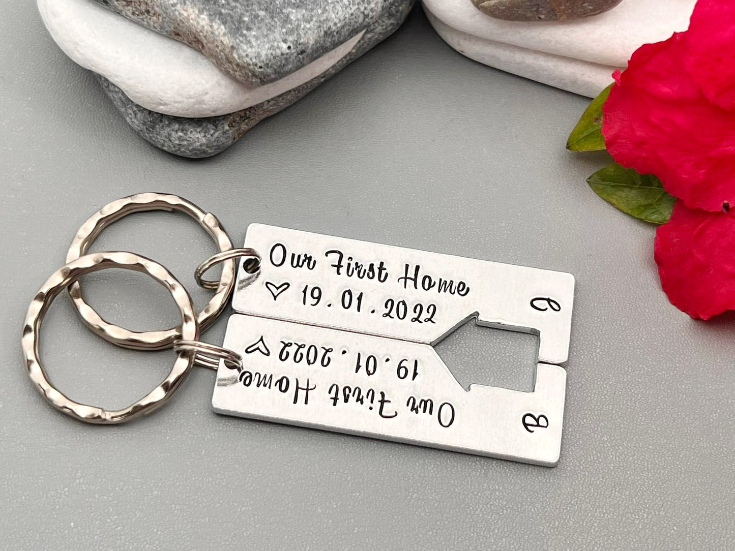 'Our First Home' Keyring Set