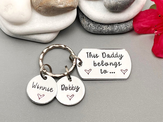 'This Daddy Belongs To' Keyring