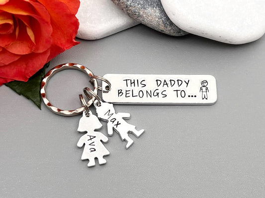 'This Daddy Belongs To' Keyring
