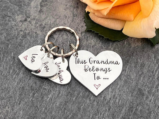 'This Grandma Belongs To' Keyring