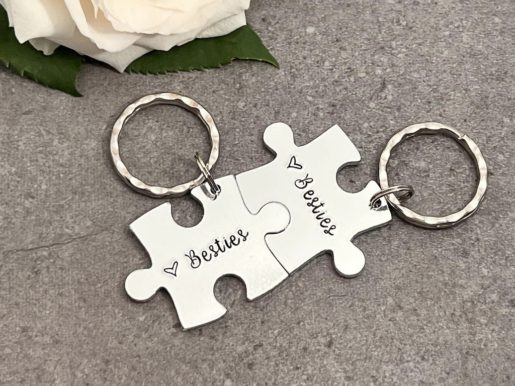 Besties/Best Friends Puzzle Keyrings