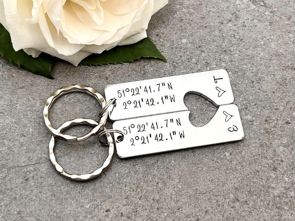 Coordinates Couple's Keyring Set